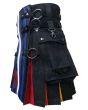 Leather Pride Flag Kilt Sides