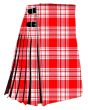 Menzies Red & White Modern Tartan Kilt 