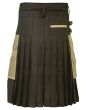 Modern Two Tone Hybrid Utility Kilt Back