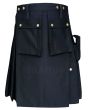 Police Black Utility Kilt 