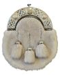 Rabbit Fur Sporran With Celtic Knot 
