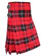 Ramsay Red Modern Tartan Kilt Side