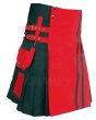 Red and Green Hybrid Kilt 