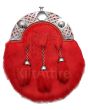 Red Rabbit Fur Sporran