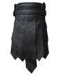 Roman Gladiator Leather Kilt Front
