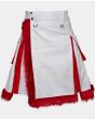 Santa Claus Fur White & Red Christmas Kilt