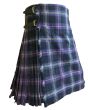 Scottish Heather Modern Tartan Kilt Side