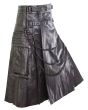 Scottish Pride Leather Kilt Side