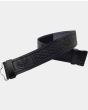Thistle Embossed Black Leather Kilt Belt