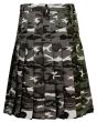Two Front Pocket Camouflage Utility Kilt Back