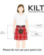 Women Pink Color Utility Kilt SizeChart