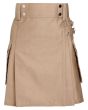 Womens Khaki Utility Kilt