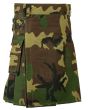 Woodland Camo Utility Kilt for Men